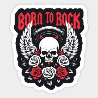 Born To Rock Sticker